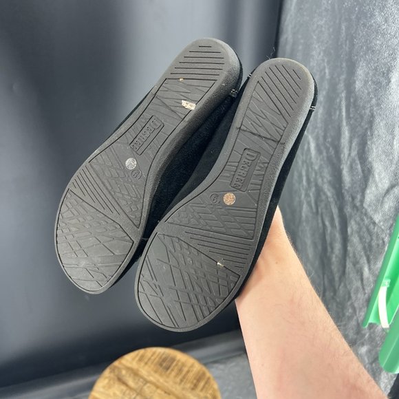 Y2K Decree Black Suede Flats / Loafers - Picture 4 of 9